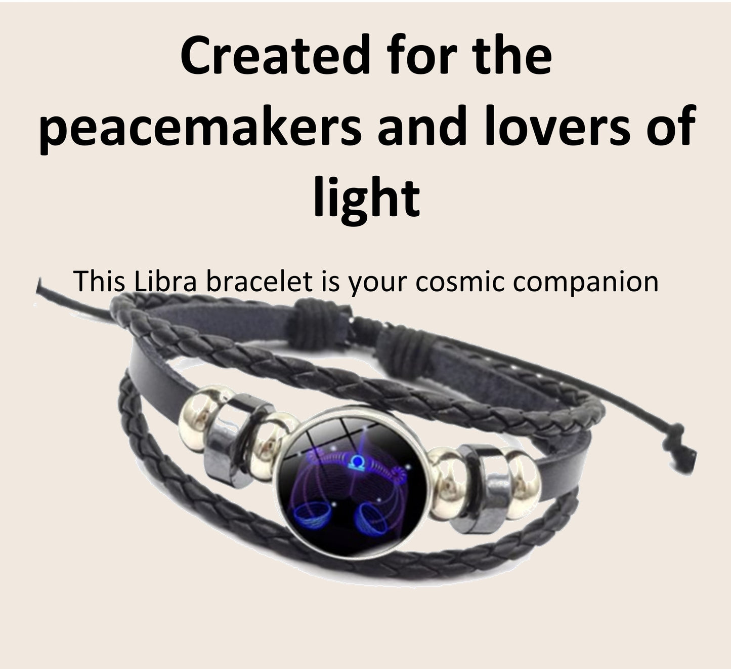 Zodiac Guardian Leather Bracelets โ All 12 Zodiac Signs | Adjustable Unisex Spiritual Bracelets