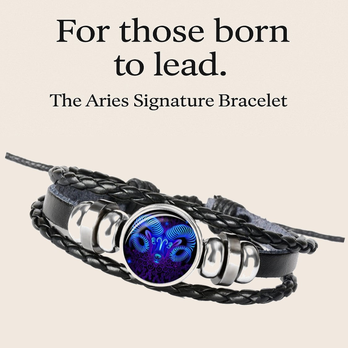 Zodiac Guardian Leather Bracelets – All 12 Zodiac Signs | Adjustable Unisex Spiritual Bracelets